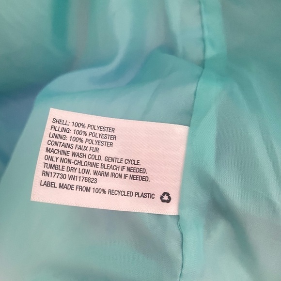 Girls cat & Jack XL colorblock thick winter jacket 14-16 warm excellent - Picture 8 of 8